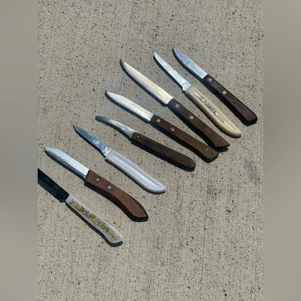 Random lot of pairing knives set of 8